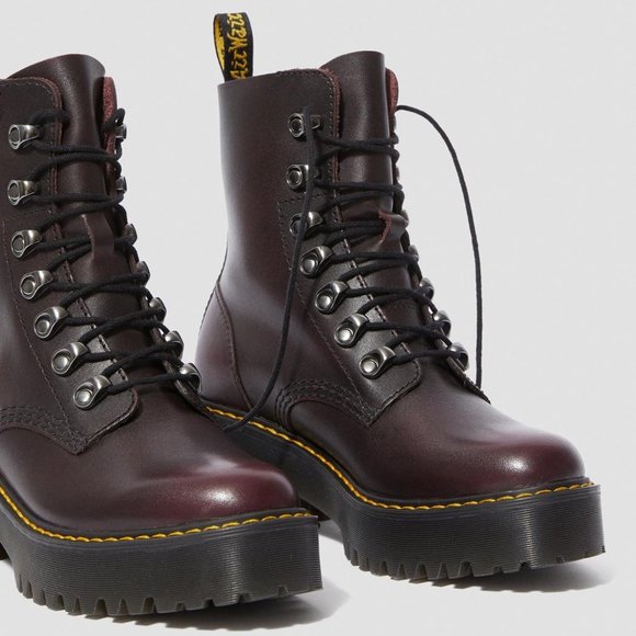 Dr. Martens Women's Leona Vintage Leather Boot - Picture 3 of 11